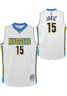 Nikola Jokic  Mitchell and Ness Denver Nuggets Toddler White Swingman Home Jersey Basketball Jerse..