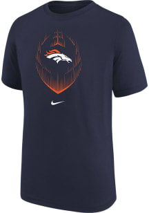 Nike Denver Broncos Boys Navy Blue Nike Legend Icon Short Sleeve T-Shirt