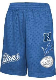 Detroit Lions Youth Blue Game Time Shorts