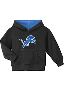 Detroit Lions Toddler Black Prime Long Sleeve Hooded Sweatshirt