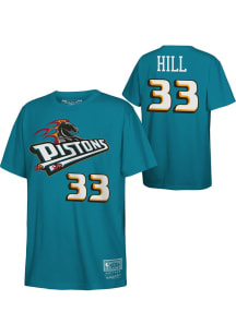 Grant Hill Detroit Pistons Youth Teal Retro NN Player Tee