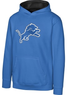 Detroit Lions Youth Blue Prime Long Sleeve Hoodie