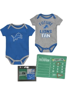 Detroit Lions Baby Blue #1 Draft Milestone Blanket One Piece