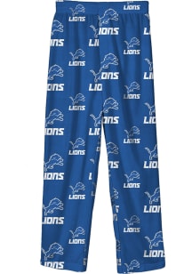 Detroit Lions Boys Blue All Over Printed Sleep Pants