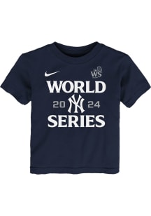 Nike New York Yankees Toddler Navy Blue 2024 World Series Participanticipant Authentic Coll Short..