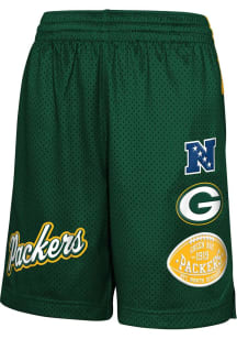 Green Bay Packers Youth Green Game Time Shorts