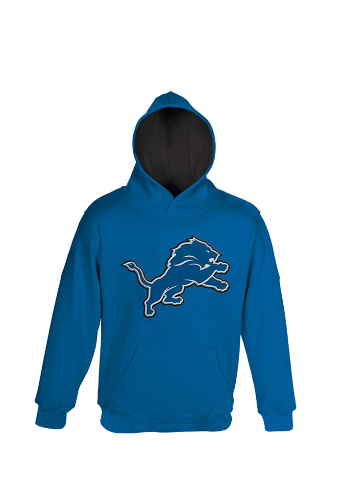 Detroit Lions Toddler Blue Prime Long Sleeve Hooded Sweatshirt