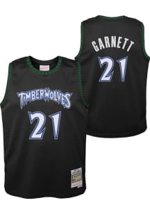 Kevin Garnett  Mitchell and Ness Minnesota Timberwolves Youth Swingman Road Black Basketball Jerse..