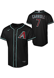 Corbin Carroll  Nike Arizona Diamondbacks Youth Black Alt. 1 Replica Jersey