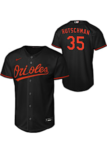 Adley Rutschman  Nike Baltimore Orioles Youth Black Alt. 1 Replica Jersey