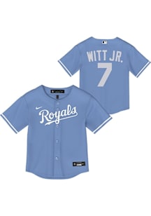 Bobby Witt Jr  Kansas City Royals Toddler Light Blue Alt. 1 Replica Jersey