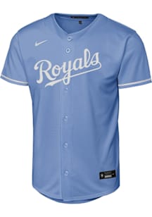 Nike Kansas City Royals Youth Light Blue Alt. 1 Replica Blank Jersey