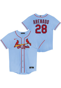 Nolan Arenado  St Louis Cardinals Boys Light Blue Alt. 1 Replica Baseball Jersey