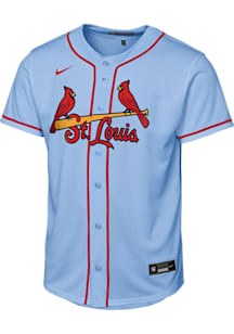 Nike St Louis Cardinals Youth Light Blue Alt. 1 Replica Blank Jersey