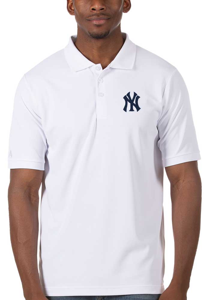 Men's Cutter & Buck Navy/White New York Yankees Virtue Eco Pique