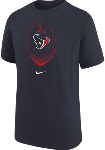 Nike Houston Texans Boys Navy Blue Nike Legend Icon Short Sleeve T-Shirt