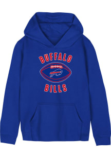 Buffalo Bills Boys Blue Little Kicker Long Sleeve Hooded Sweatshirt