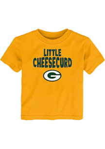 Green Bay Packers Toddler Gold Little Cheesecurd Short Sleeve T-Shirt