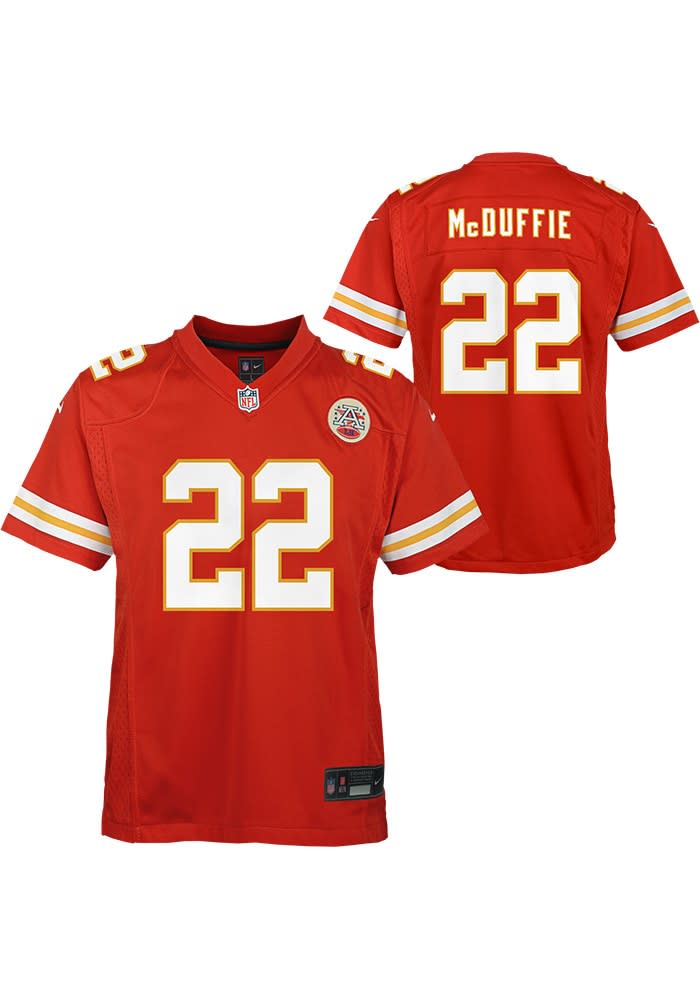 Kansas City Chiefs Trent Mcduffie Youth Home Game Design Red