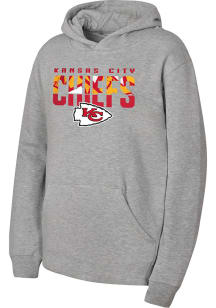 Kansas City Chiefs Youth Grey Gameday Long Sleeve Hoodie