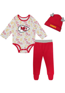 Kansas City Chiefs Infant Red Little Champ Set Top and Bottom