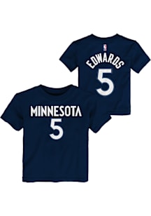 Anthony Edwards Minnesota Timberwolves Toddler Navy Blue NN Short Sleeve Player T Shirt