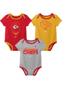 Nike Kansas City Chiefs Baby Red Nike 3PK One Piece