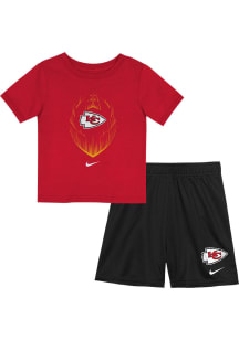 Nike Kansas City Chiefs Infant Red Nike Legend Icon Set Top and Bottom