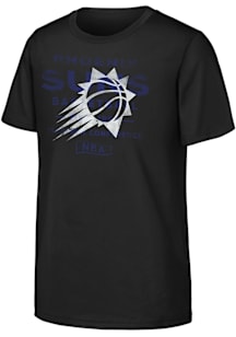 Phoenix Suns Youth Black Half Court Short Sleeve T-Shirt