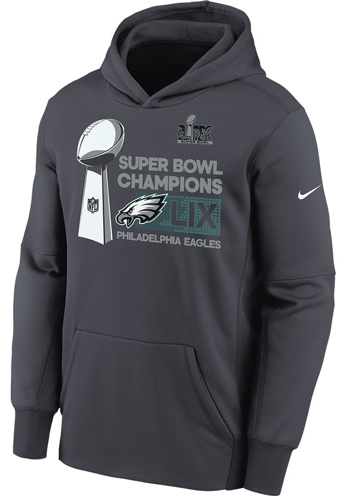 Philadelphia Eagles Nike Youth ANTHRACITE 2024 Super Bowl
