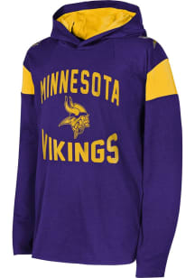 Minnesota Vikings Youth Purple The Champ Is Here Lightweight Long Sleeve Hoodie