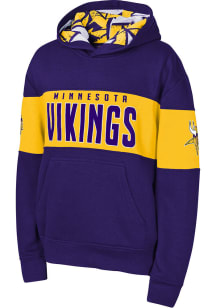 Minnesota Vikings Youth Purple Red Zone Long Sleeve Hoodie