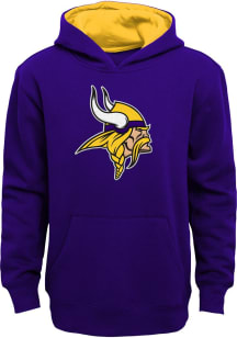 Minnesota Vikings Boys Purple Prime Long Sleeve Hooded Sweatshirt