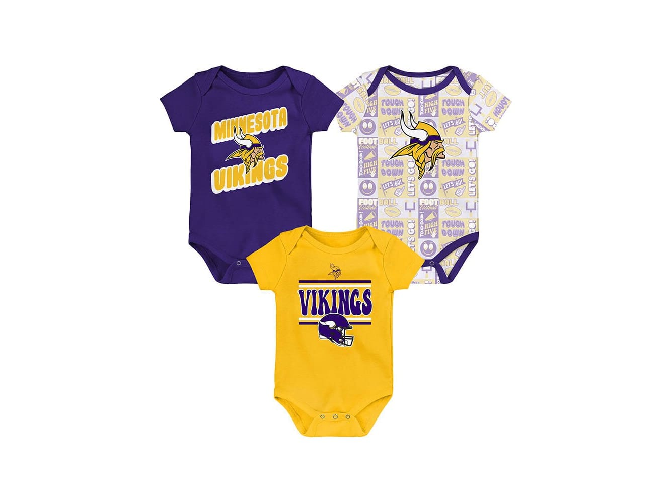 Minnesota Vikings Baby Clothing Sets Vikings Infant Apparel Bundles