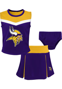 Minnesota Vikings Girls Purple Spirit Cheer Cheer Set