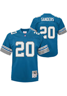 Barry Sanders Detroit Lions Boys Blue Mitchell and Ness Legacy Home Football Jersey
