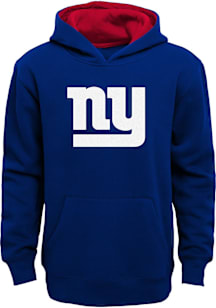 New York Giants Boys Blue Prime Long Sleeve Hooded Sweatshirt
