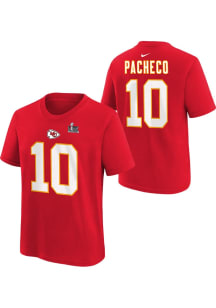 Isiah Pacheco Kansas City Chiefs Youth Red 2024 Super Bowl Participant NN Player Tee