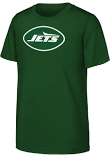 New York Jets Youth Green Primary Logo Short Sleeve T-Shirt