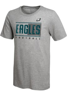 Philadelphia Eagles Youth Grey Pumped Up Short Sleeve T-Shirt