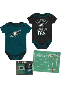 Philadelphia Eagles Baby Teal #1 Draft Milestone Blanket One Piece