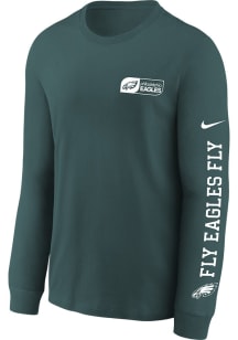 Nike Philadelphia Eagles Boys Teal Nike Essential Long Sleeve T-Shirt