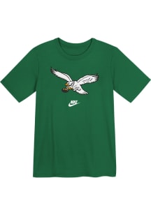 Nike Philadelphia Eagles Boys Kelly Green Nike Retro Logo Essential Short Sleeve T-Shirt