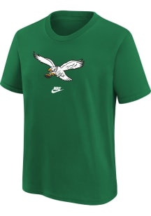 Nike Philadelphia Eagles Youth Kelly Green Nike Retro Logo Essential Short Sleeve T-Shirt