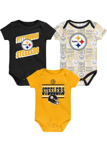 Pittsburgh Steelers Baby Black Play Day One Piece