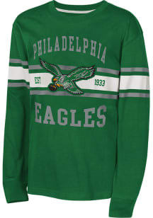 Philadelphia Eagles Youth Kelly Green Retro All of the Lights Long Sleeve T-Shirt