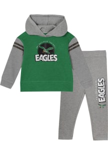 Philadelphia Eagles Toddler Girls Retro Club House Top and Bottom Set Kelly Green