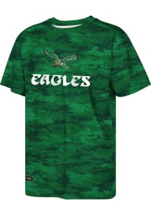 Philadelphia Eagles Youth Kelly Green Retro Scrimmage Short Sleeve T-Shirt