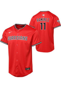 Jose Ramirez  Nike Cleveland Guardians Youth Red Alt 2 Limited Jersey