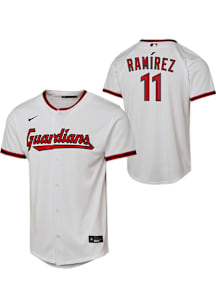 Jose Ramirez  Nike Cleveland Guardians Youth White Home Replica Jersey
